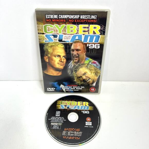 ECW CYBER SLAM '96 1996 Official Release Region 0 DVD WWF AEW WWE WCW - Picture 1 of 4